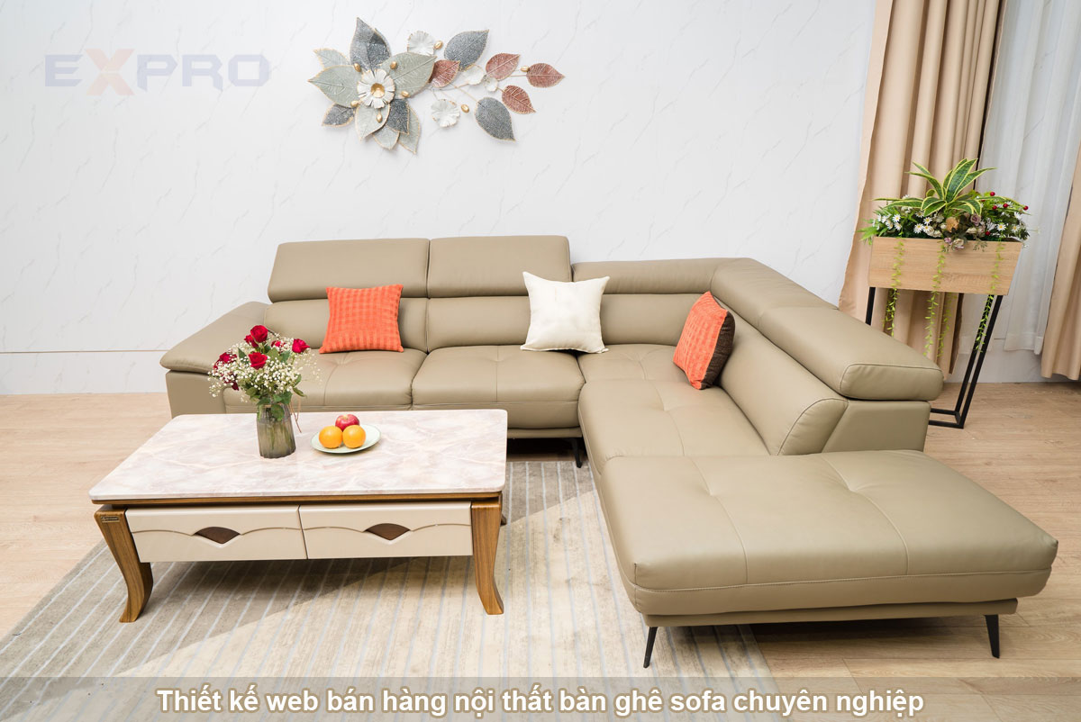 Thiết kế website nội thất bàn ghế sofa đẹp mắt giá tốt