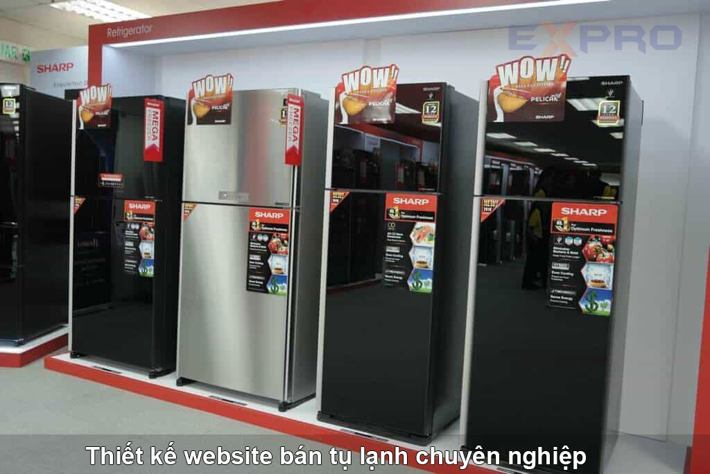 Thiết kế webstie bán tủ lạnh chuyên nghiệp