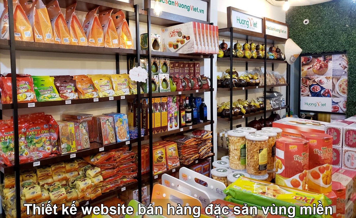 Thiết kế trang website bán đặc sản các vùng miền Việt Nam - giao diện thu hút người mua
