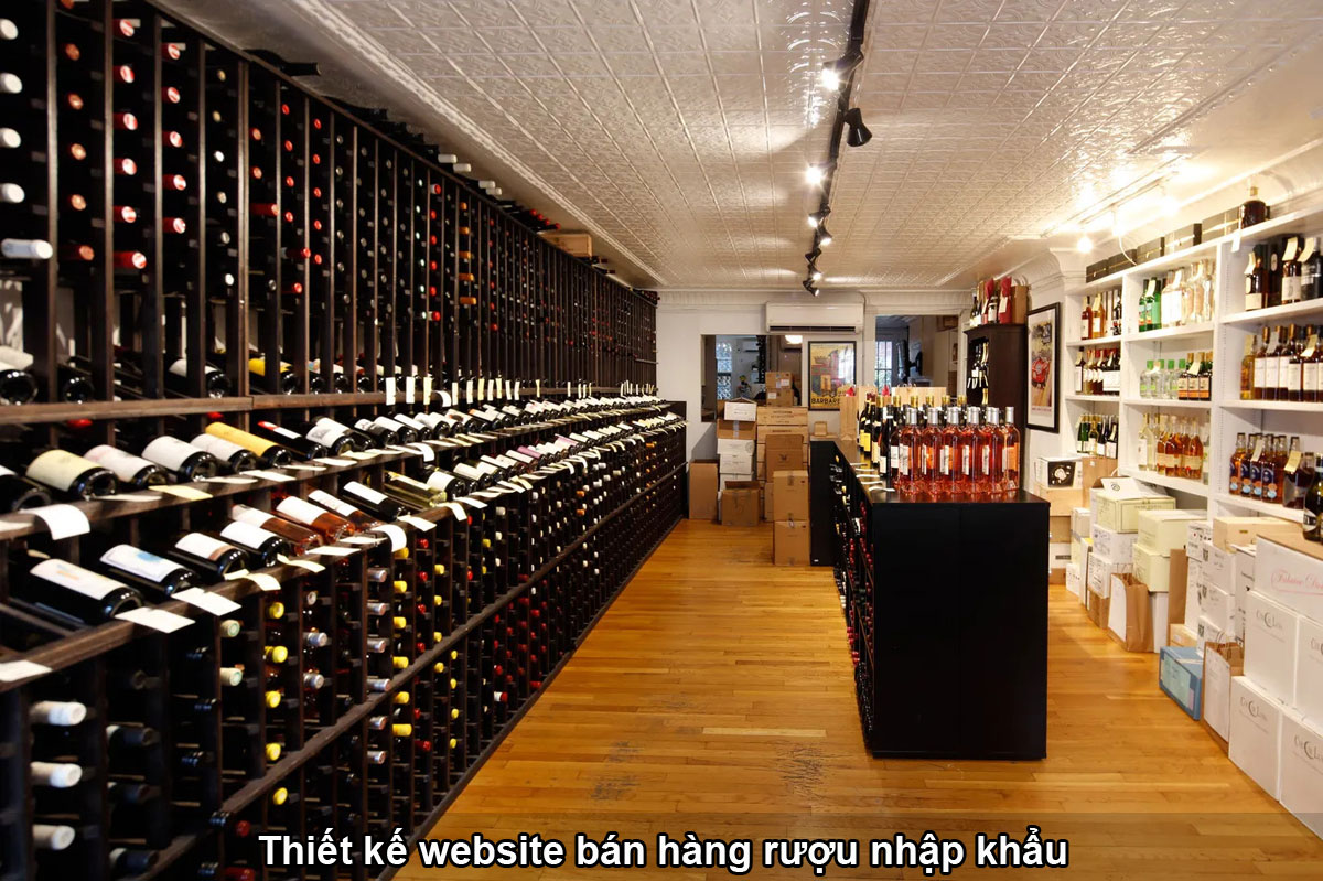 Thiết kế website kinh doanh rượu nhập khẩu chuyên nghiệp giao diện thu hút