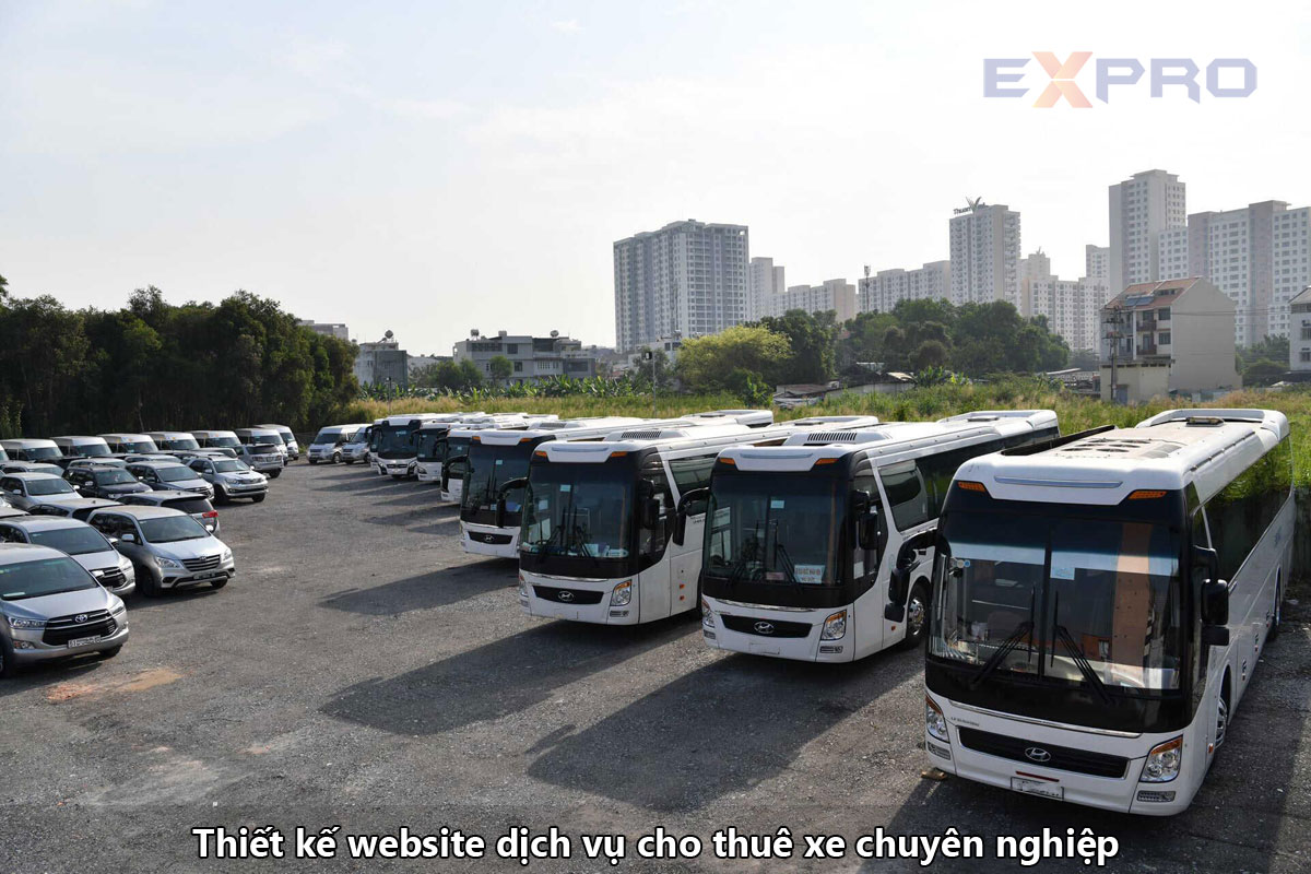 Thiết kế website dịch vụ cho thuê xe chuẩn SEO