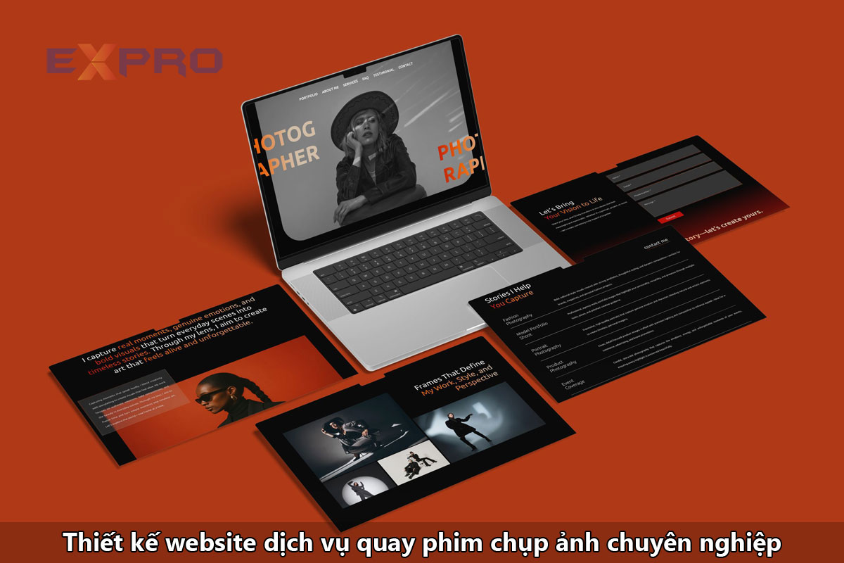 Thiết kế website dịch vụ quay phim - chụp hình chuyên nghiệp