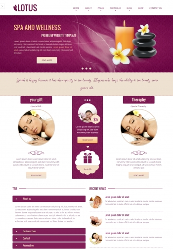 Web giới thiệu công ty Lotus Spa