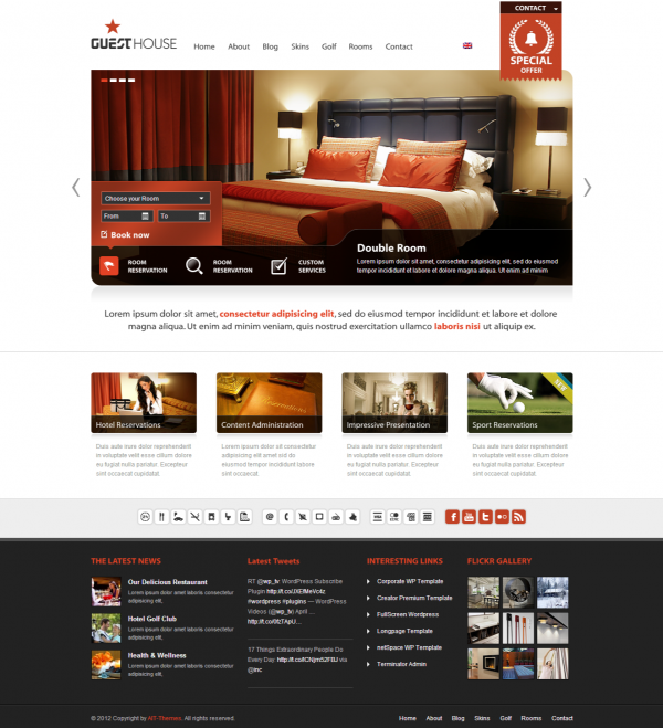 Thiết kế website cho khách sạn Guest House