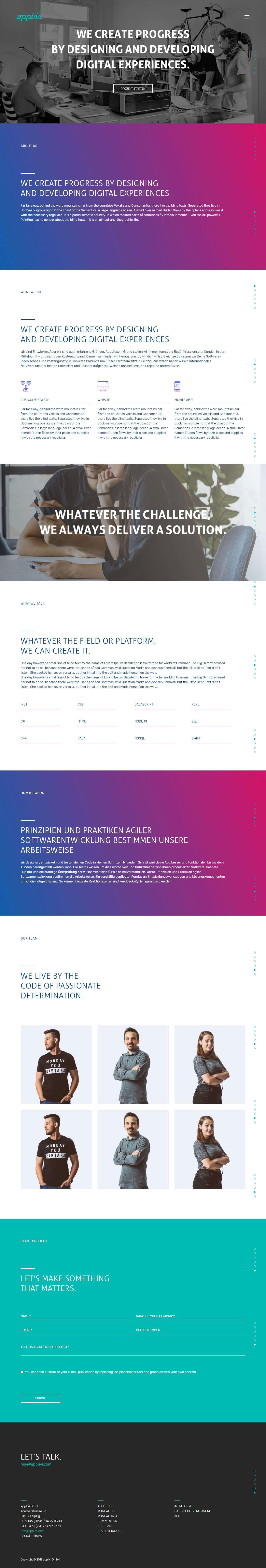 Mẫu web Landing Page Applivi – Thiết Kế Website Landing Page Đẹp